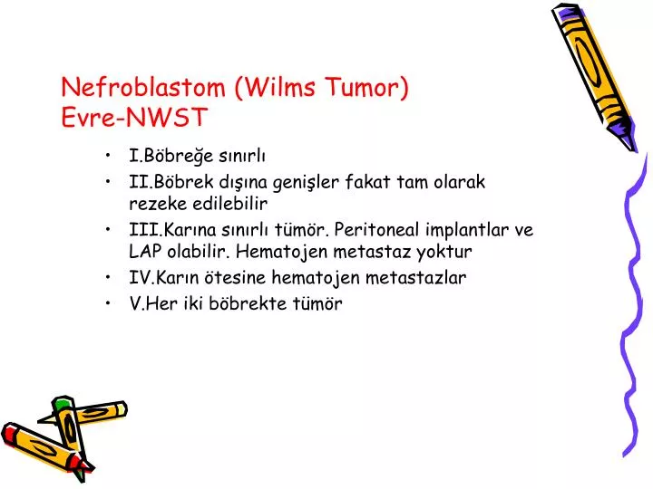 nefroblastom wilms tumor evre nwst