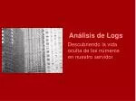 Análisis de Logs - slide 1