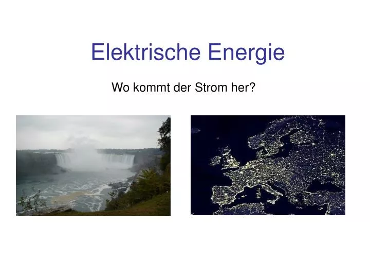 elektrische energie