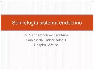 semiolog a sistema endocrino