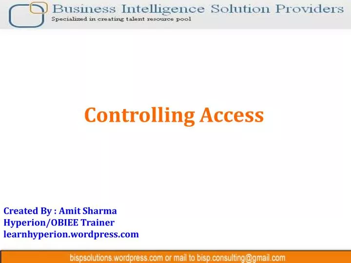 controlling access