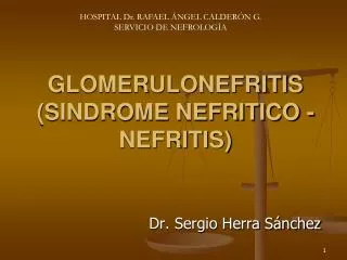 glomerulonefritis sindrome nefritico nefritis