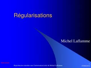 r gularisations