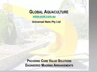 Universal Marine Global Aquaculture