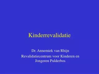kinderrevalidatie