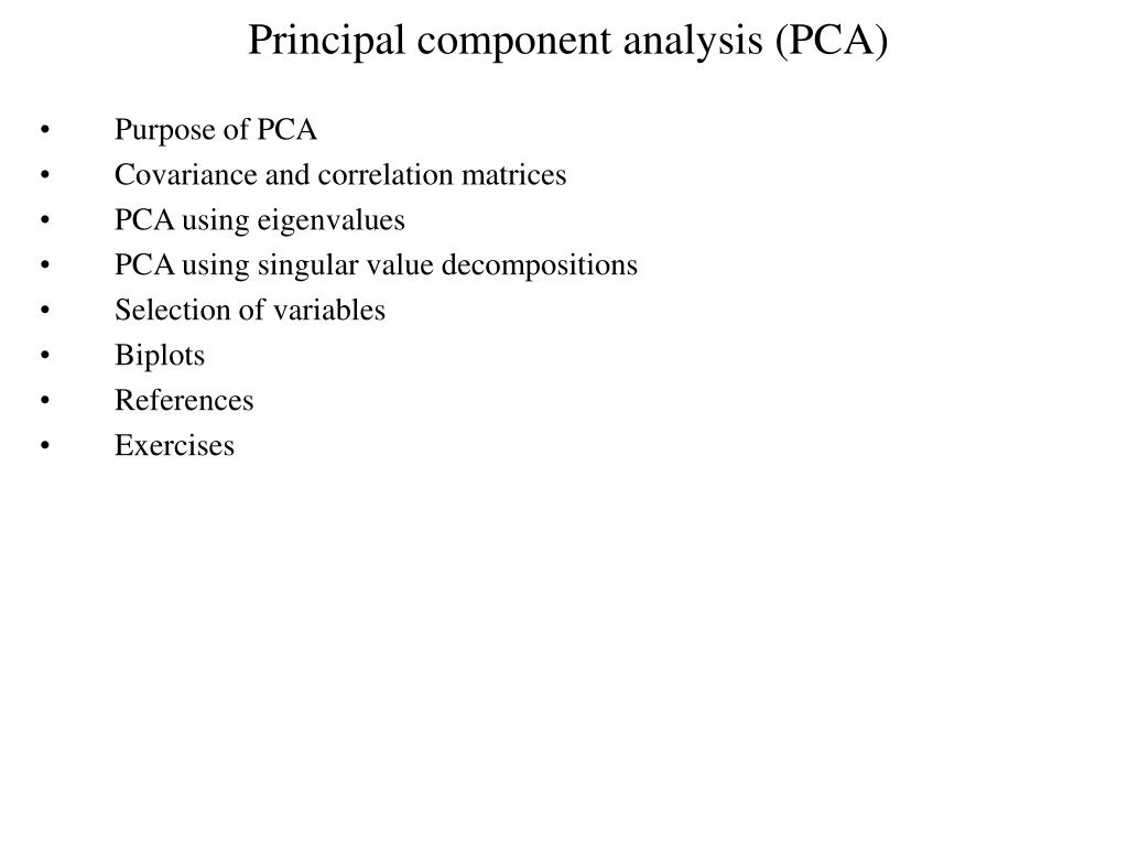 PPT - Principal component analysis (PCA) PowerPoint Presentation, free ...