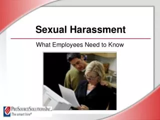 Sexual Harassment