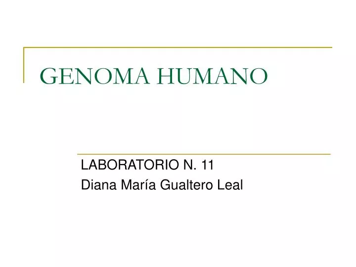 genoma humano