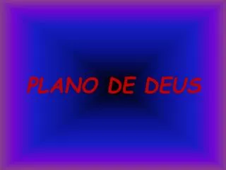 plano de deus