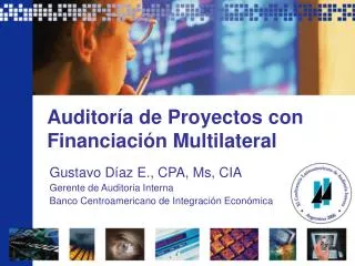 auditor a de proyectos con financiaci n multilateral
