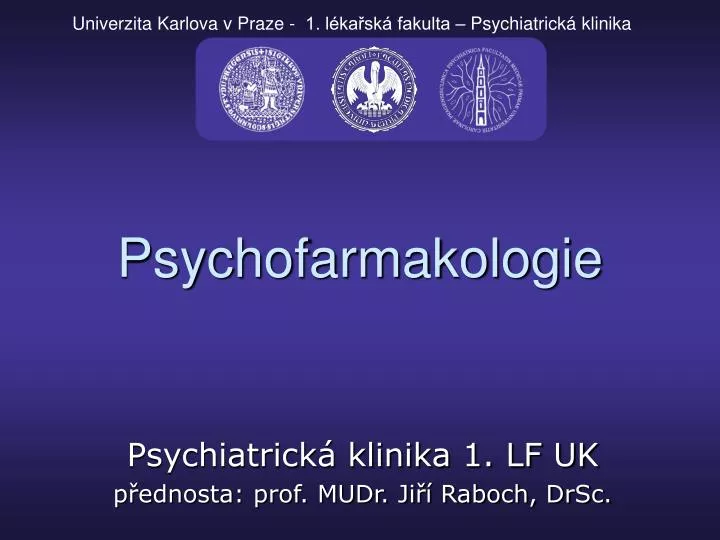 psychofarmakologie