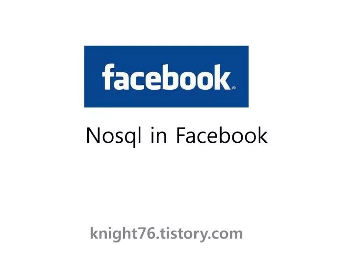 nosql in facebook