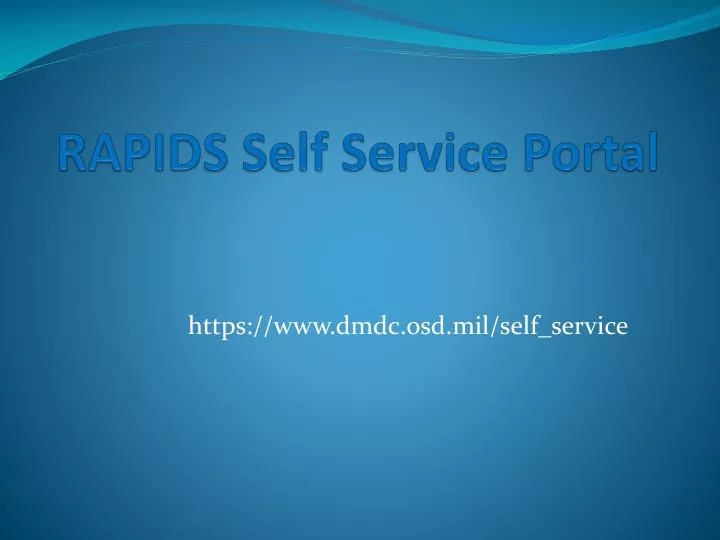 rapids self service portal