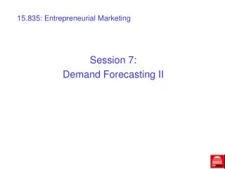 15.835: Entrepreneurial Marketing
