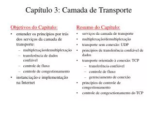 cap tulo 3 camada de transporte