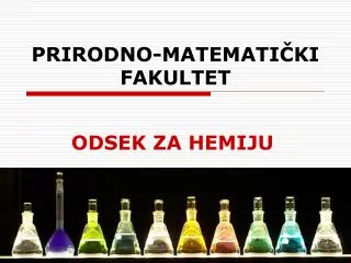 PRIRODNO-MATEMATIČKI FAKULTET