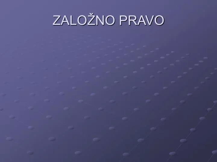 zalo no pravo