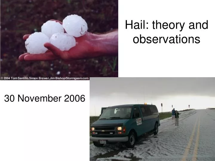 hail theory and observations
