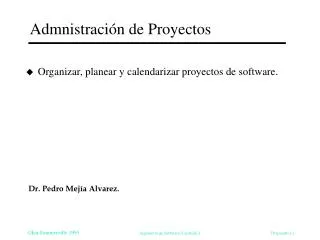 admnistraci n de proyectos