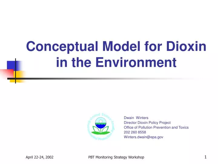 conceptual model for dioxin in the environment