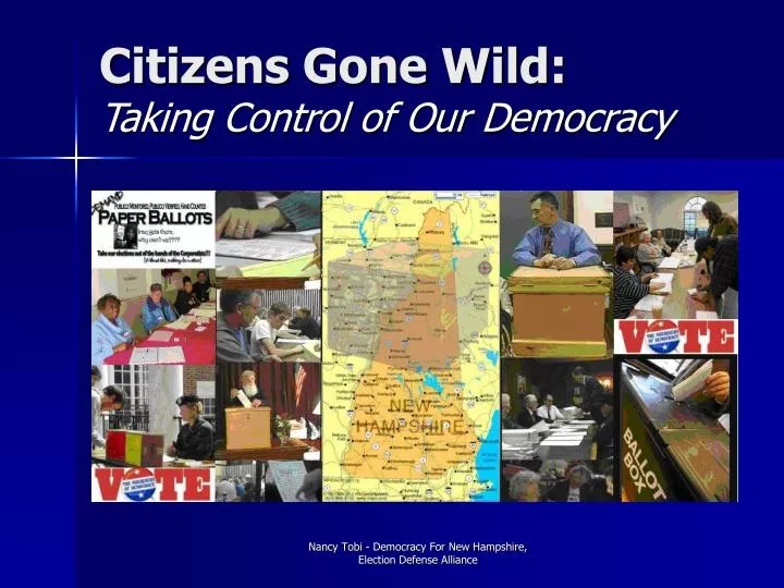 citizens gone wild taking control of our democracy