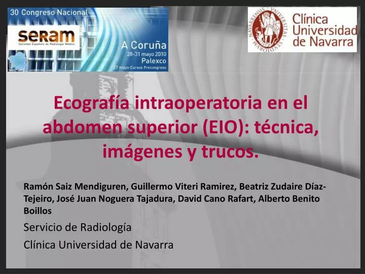 ecograf a intraoperatoria en el abdomen superior eio t cnica im genes y trucos