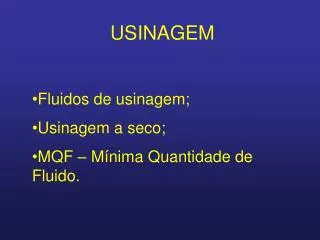 usinagem