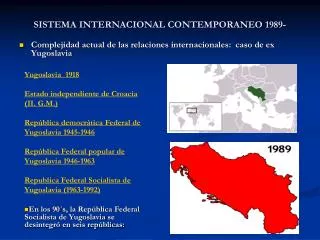 SISTEMA INTERNACIONAL CONTEMPORANEO 1989-