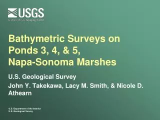 Bathymetric Surveys on Ponds 3, 4, &amp; 5, Napa-Sonoma Marshes