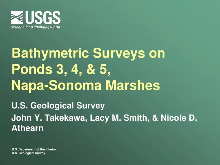 bathymetric surveys on ponds 3 4 5 napa sonoma marshes