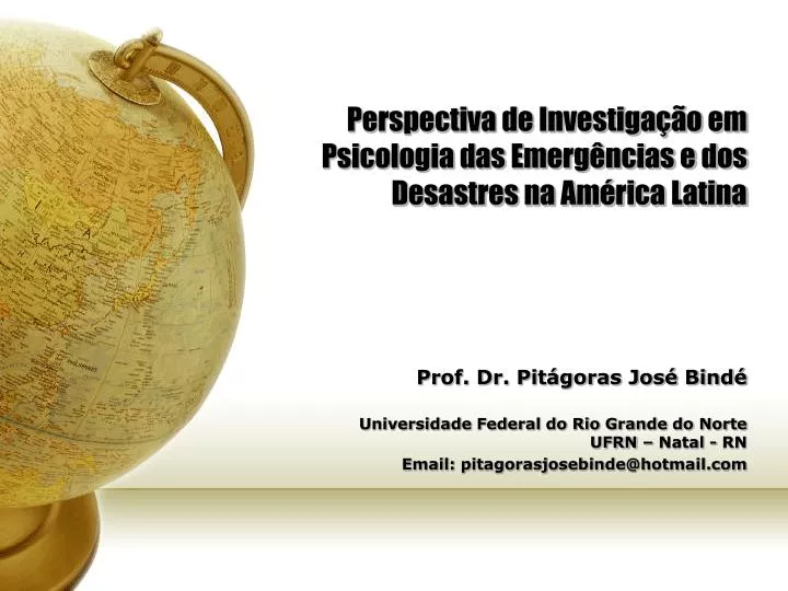 perspectiva de investiga o em psicologia das emerg ncias e dos desastres na am rica latina