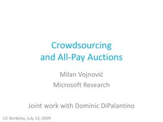 Crowdsourcing and All-Pay Auctions