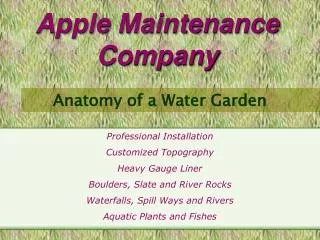 Apple Maintenance Company