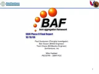 SBIR Phase II Final Report 10/18/06