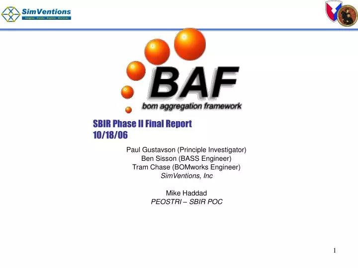 sbir phase ii final report 10 18 06