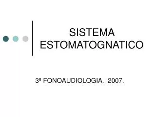 sistema estomatognatico