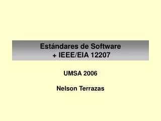 est ndares de software ieee eia 12207
