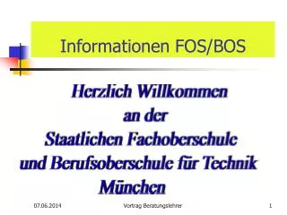 informationen fos bos