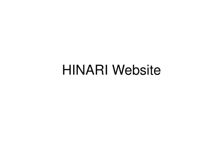 hinari website
