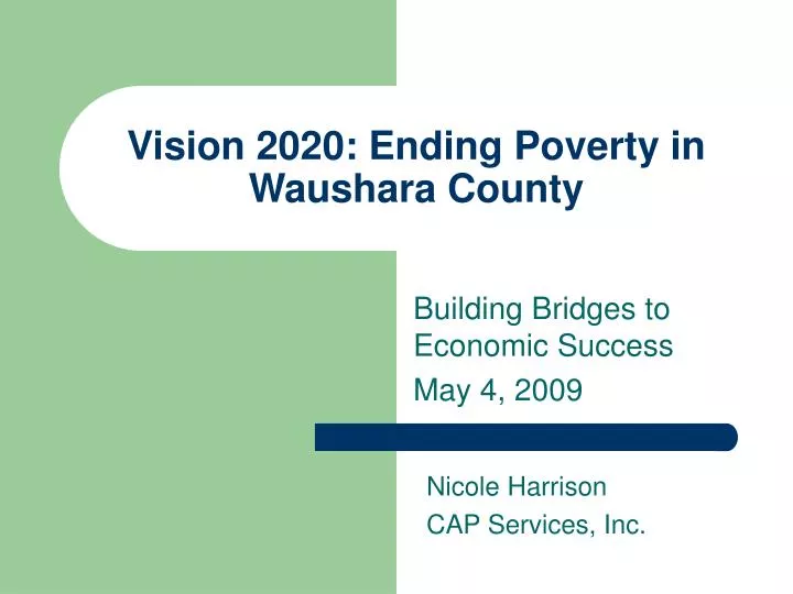 vision 2020 ending poverty in waushara county