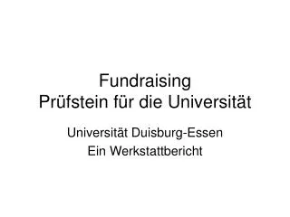 fundraising pr fstein f r die universit t