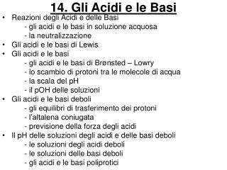 14 gli acidi e le basi