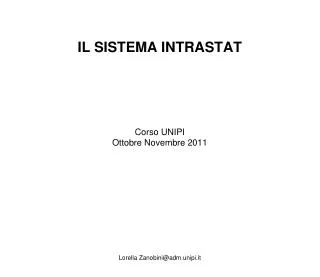 il sistema intrastat