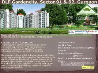 dlf gardencity, sector 91/92, gurgaon|9582922221, 9582922220