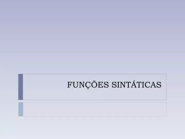 Ficha Apoio Funcoes Sintaticas, PDF, Assunto (gramática)