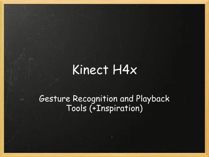 kinect h4x