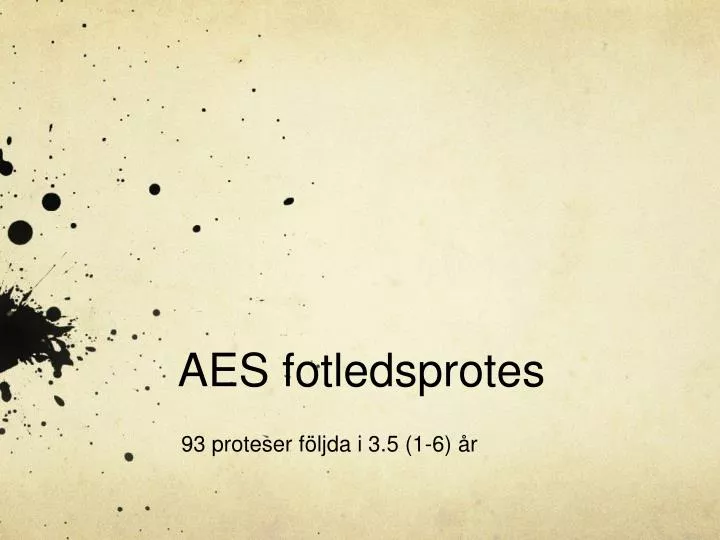 aes fotledsprotes