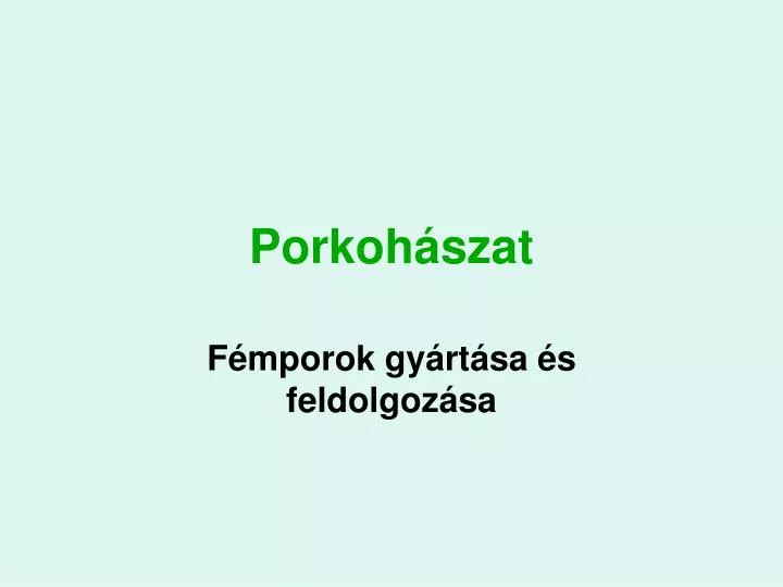 porkoh szat