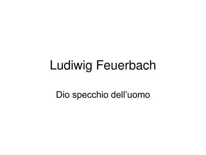 ludiwig feuerbach