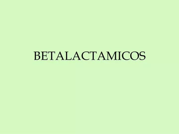 betalactamicos